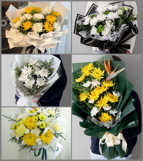 江西赣州安远县新龙乡白事花束代送